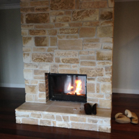 sandstone-used-in-fireplace