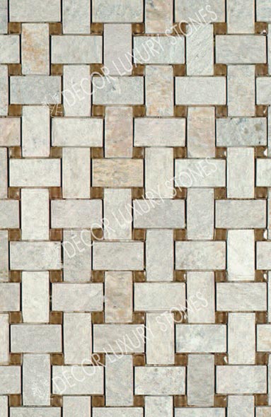 white-quartzite-mosaic-basket-weave